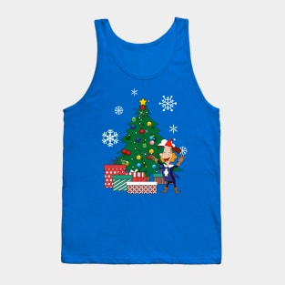 Albert The Fifth Musketeer Around The Christmas Tree Tank Top